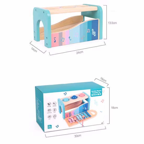 Bébé musical pour bébé éducatif Montessori jouets bébé jouet en bois