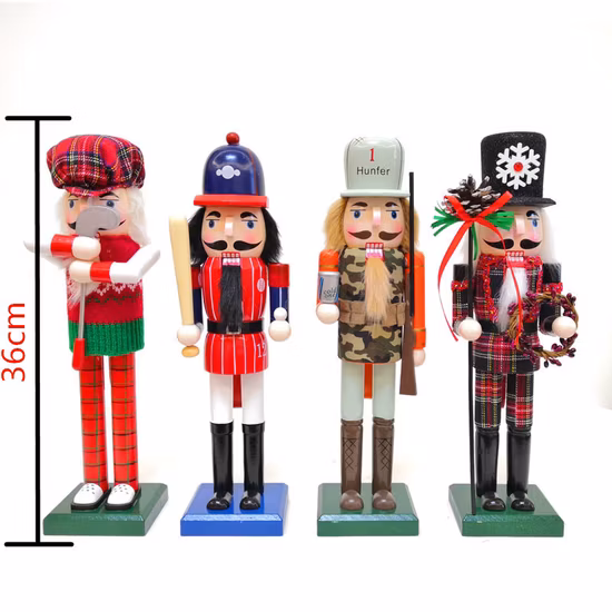 Casse-Noisette en plein air Décoration de Noël Solider en bois 6FT
